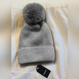 Hat Attack Wintertime Knit Beanie Hat With Pom